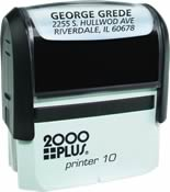 Printer 10, (3/8" x 1-1/16"), up to 3 lines