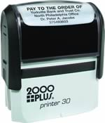 Printer 30, (3/4" x 1-7/8"), up to 4 lines