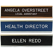Standard Wall Sign, 2" x 8" with Metal Holder
