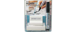Xstamper Secure Block out Stamper Kit - Large, 15/16" x 2-13/16"  + Secure Marker